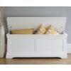 Toulouse Large White Painted Assembled Blanket Storage Box Ottoman - SPRING SALE - 7