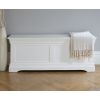 Toulouse Large White Painted Assembled Blanket Storage Box Ottoman - SPRING SALE - 8