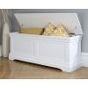 Toulouse Large White Painted Assembled Blanket Storage Box Ottoman - SPRING SALE - 2
