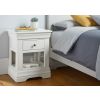 Toulouse White Painted 1 Drawer Assembled Bedside Table - 10% OFF SPRING SALE - 8