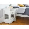Toulouse White Painted 1 Drawer Bedside Table - 10% OFF SPRING SALE - 11