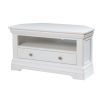 Toulouse White Painted Assembled Corner TV Unit with Drawer - 10% OFF SPRING SALE - 8