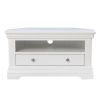 Toulouse White Painted Assembled Corner TV Unit with Drawer - SPRING SALE - 9