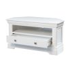 Toulouse White Painted Assembled Corner TV Unit with Drawer - SPRING SALE - 10