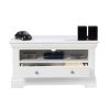 Toulouse White Painted Assembled Corner TV Unit with Drawer - 10% OFF SPRING SALE - 11