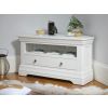 Toulouse White Painted Assembled Corner TV Unit with Drawer - 10% OFF SPRING SALE - 3