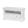 Toulouse White Painted Fully Assembled TV Unit 2 Drawers - 10% OFF SPRING SALE - 8