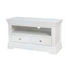 Toulouse White Painted Fully Assembled TV Unit 2 Drawers - SPRING SALE - 8