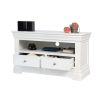 Toulouse White Painted Fully Assembled TV Unit 2 Drawers - 10% OFF SPRING SALE - 10