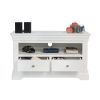 Toulouse White Painted Fully Assembled TV Unit 2 Drawers - 10% OFF SPRING SALE - 11