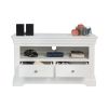 Toulouse White Painted Fully Assembled TV Unit 2 Drawers - SPRING SALE - 11
