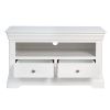Toulouse White Painted Fully Assembled TV Unit 2 Drawers - 10% OFF SPRING SALE - 13