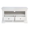Toulouse White Painted Fully Assembled TV Unit 2 Drawers - SPRING SALE - 13