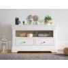 Toulouse White Painted Fully Assembled TV Unit 2 Drawers - 10% OFF SPRING SALE - 5