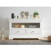 Toulouse White Painted Fully Assembled TV Unit 2 Drawers - SPRING SALE - 5