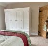 Toulouse White Painted 4 Door Quad Extra Large Wardrobe - SPRING SALE - 2