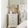 Toulouse White Painted 3 Drawer Large Grande Assembled Bedside Table - 10% OFF SPRING SALE - 2