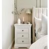 Toulouse White Painted 3 Drawer Large Grande Assembled Bedside Table - 20% OFF SPRING SALE - 2