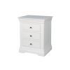 Toulouse White Painted 3 Drawer Large Grande Assembled Bedside Table - 20% OFF WINTER SALE - 5