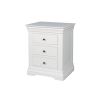 Toulouse White Painted 3 Drawer Large Grande Assembled Bedside Table - 10% OFF SPRING SALE - 5