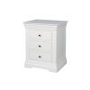 Toulouse White Painted 3 Drawer Large Grande Assembled Bedside Table - 20% OFF SPRING SALE - 5