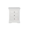 Toulouse White Painted 3 Drawer Large Grande Assembled Bedside Table - 20% OFF WINTER SALE - 8