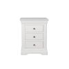 Toulouse White Painted 3 Drawer Large Grande Assembled Bedside Table - 20% OFF SPRING SALE - 8