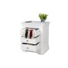Toulouse White Painted 3 Drawer Large Grande Assembled Bedside Table - 10% OFF SPRING SALE - 11