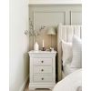 Toulouse White Painted 3 Drawer Large Grande Assembled Bedside Table - 20% OFF WINTER SALE - 10