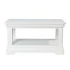 Toulouse White Painted Coffee Table with Shelf - SPRING SALE - 9