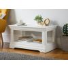 Toulouse White Painted Coffee Table with Shelf - SPRING SALE - 2
