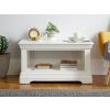 Toulouse White Painted Coffee Table with Shelf - SPRING SALE - 4