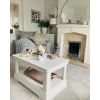 Toulouse White Painted Coffee Table with Shelf - SPRING SALE - 3