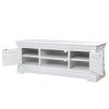 Toulouse White Painted Large Assembled TV Unit 2 Doors and Shelf - SPRING SALE - 12