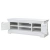 Toulouse White Painted Large Assembled TV Unit 2 Doors and Shelf - 10% OFF SPRING SALE - 12