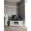 Toulouse White Painted Large Assembled TV Unit 2 Doors and Shelf - SPRING SALE - 6