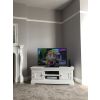 Toulouse White Painted Large Assembled TV Unit 2 Doors and Shelf - 10% OFF SPRING SALE - 6