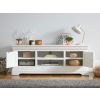 Toulouse White Painted Large Assembled TV Unit 2 Doors and Shelf - 10% OFF SPRING SALE - 4