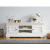 Toulouse White Painted Large Assembled TV Unit 2 Doors and Shelf - 10% OFF SPRING SALE - 5