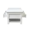 Toulouse White Painted Large Assembled Coffee Table 4 Drawers with Shelf - SPRING SALE - 12