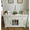 Toulouse White Painted 140cm Assembled Storage Wine Rack Sideboard - 10% OFF CODE SAVE - 2