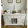 Toulouse White Painted 140cm Assembled Storage Wine Rack Sideboard - 10% OFF SPRING SALE - 2