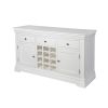 Toulouse White Painted 140cm Assembled Storage Wine Rack Sideboard - 10% OFF CODE SAVE - 5