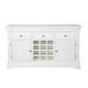 Toulouse White Painted 140cm Assembled Storage Wine Rack Sideboard - 10% OFF CODE SAVE - 6