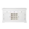 Toulouse White Painted 140cm Assembled Storage Wine Rack Sideboard - 10% OFF SPRING SALE - 6