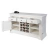 Toulouse White Painted 140cm Assembled Storage Wine Rack Sideboard - 10% OFF CODE SAVE - 7