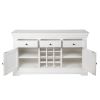 Toulouse White Painted 140cm Assembled Storage Wine Rack Sideboard - 10% OFF SPRING SALE - 8