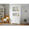 Toulouse White Painted 100cm Buffet and Hutch Dresser Display Unit - SPRING SALE - 2