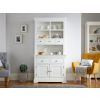 Toulouse White Painted 100cm Buffet and Hutch Dresser Display Unit - SPRING SALE - 5