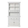 Toulouse White Painted 100cm Buffet and Hutch Dresser Display Unit - SPRING SALE - 8